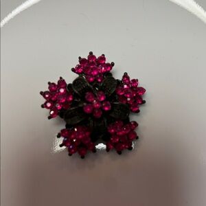 Elegant Pink Floral Brooch